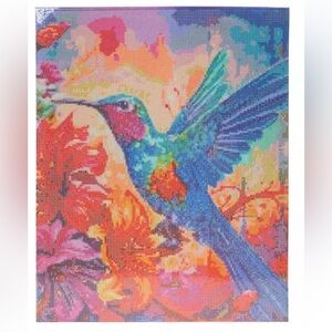 Colorful Hummingbird Diamond Art Canvas Viral TikTok